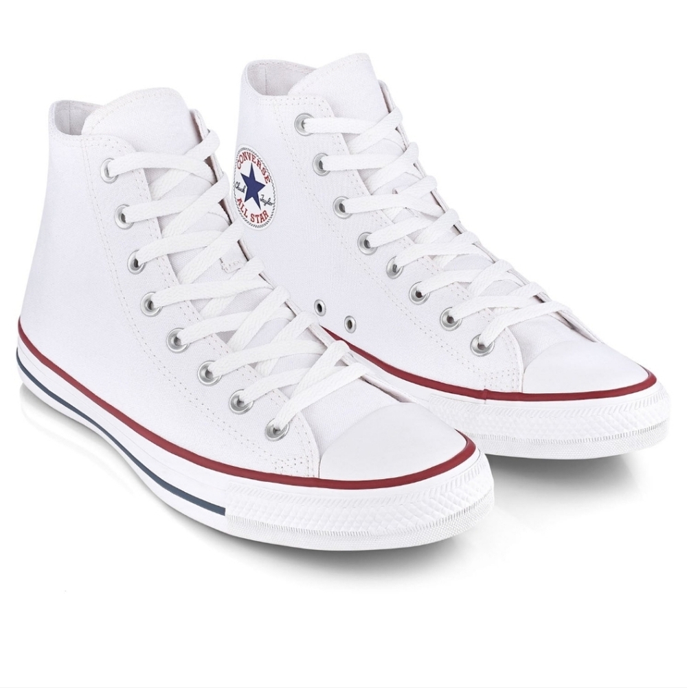 Converse Unisex High Top Canvas Shoes M9/W11 White NIB